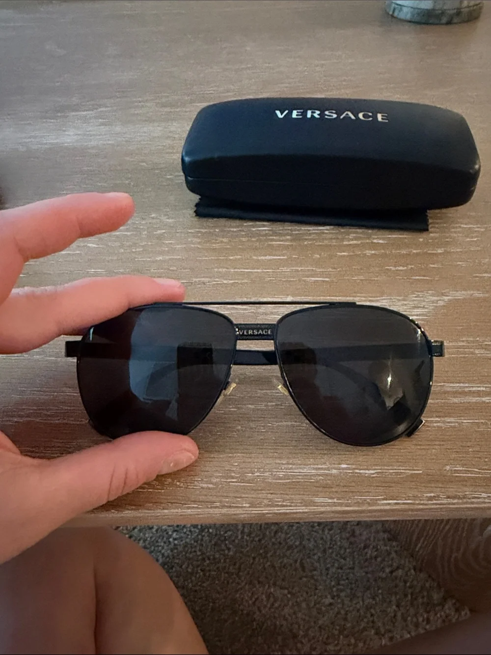 Versace Aviator Sunglasses